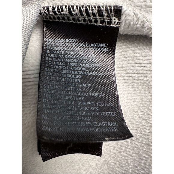 North Face women’s microfiber gray full zip jacket size Medium #17-1771 - Picture 5 of 7